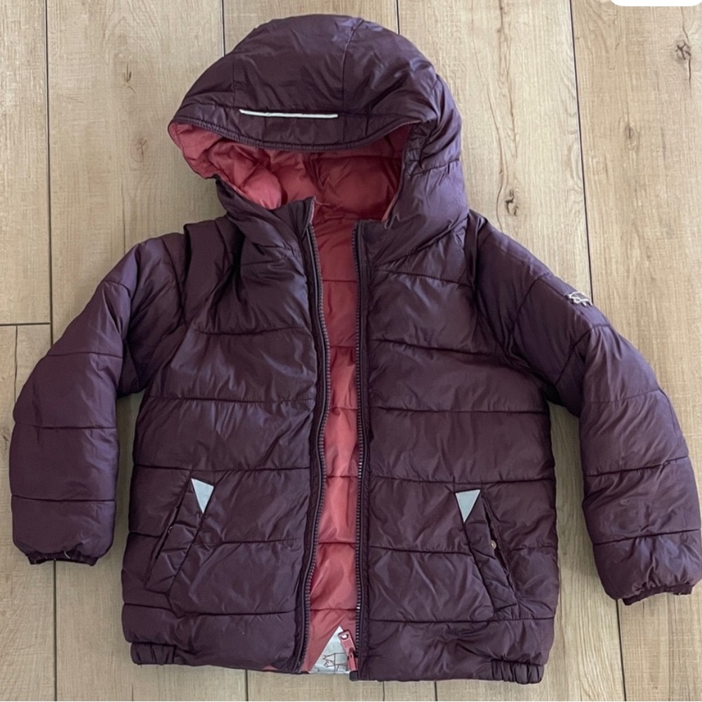 Töastie Tiny Explorer Kids Purple Puffer Jacket, 3-4y